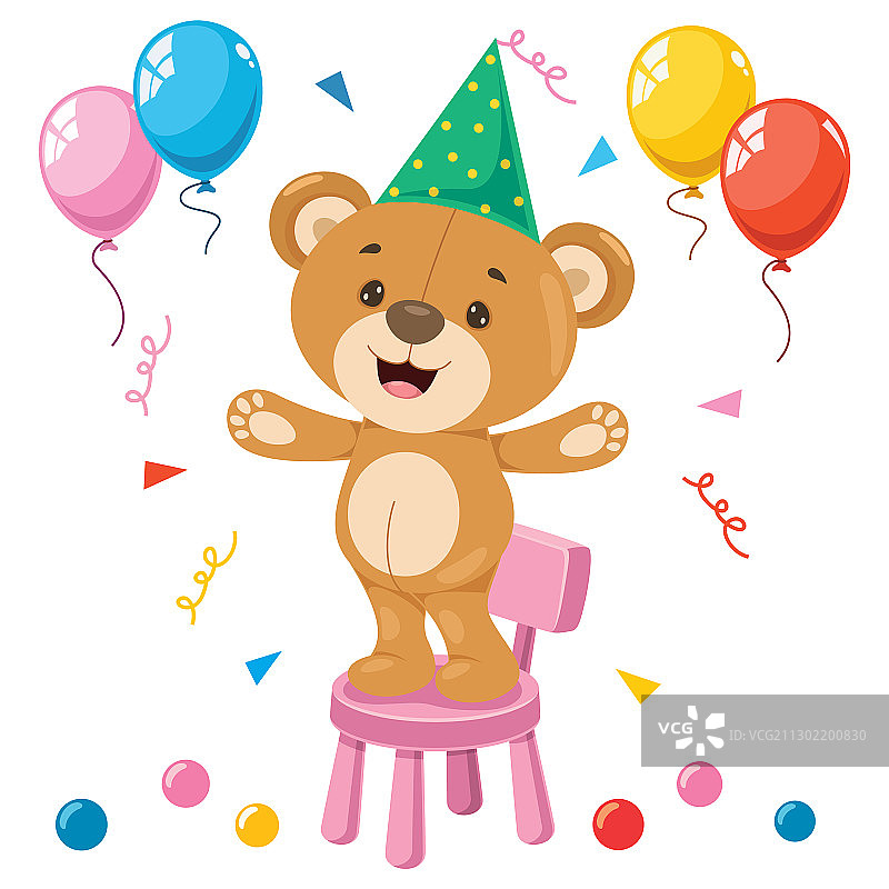 泰迪熊卡通图片素材