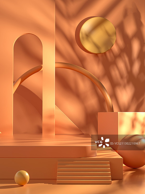 3D背景模拟场景产品展示台创意图图片素材