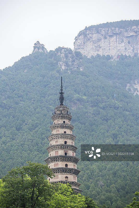 济南灵岩寺辟支塔图片素材