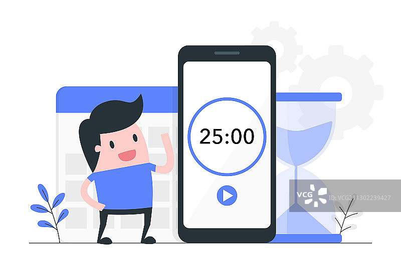 时间管理的概念图片素材