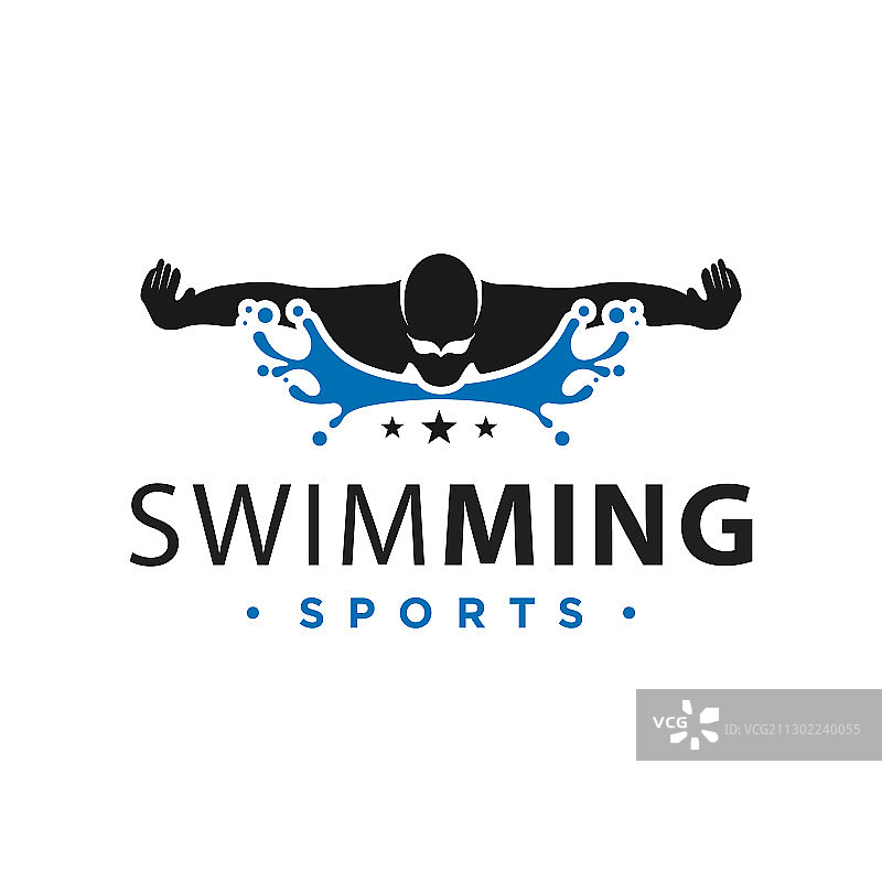 游泳运动logo图片素材