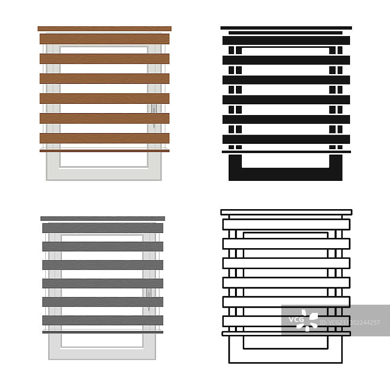 百叶窗卷动网页Logo设计图片素材