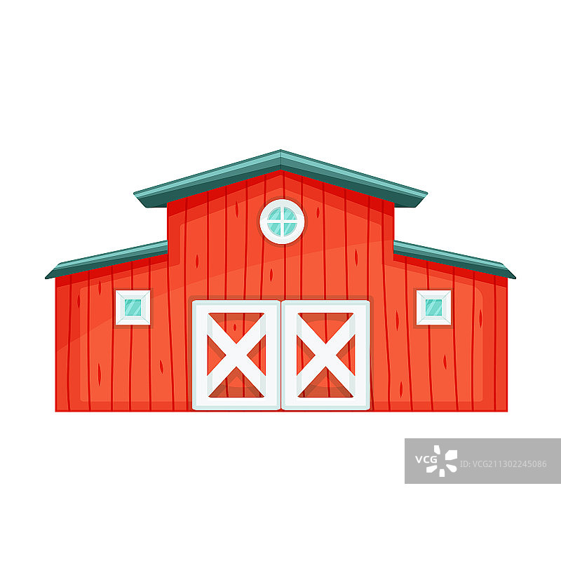 谷仓卡通图标图片素材