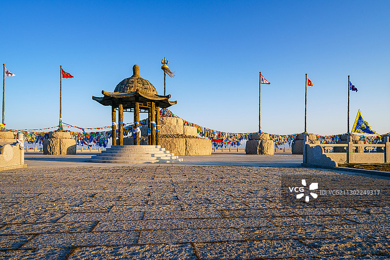 中国新疆博乐市赛里木湖旅游风景区点将台图片素材