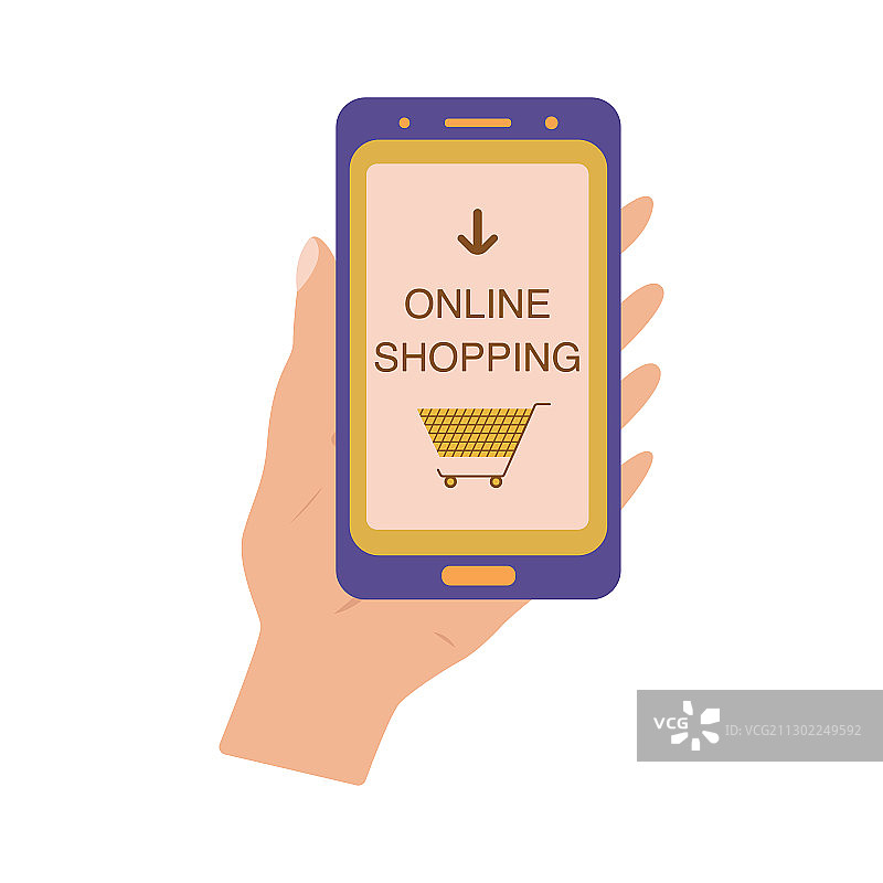 在线订购生活必需品图片素材