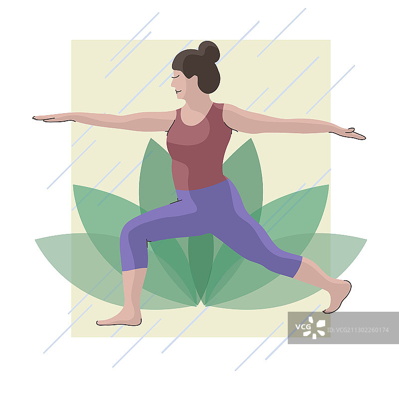 做瑜伽姿势的女人图片素材