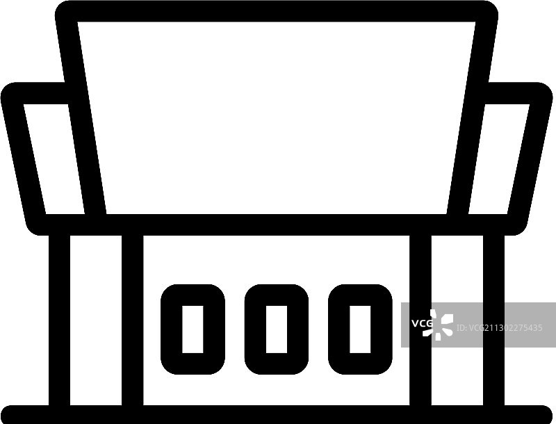 古典建筑寺庙轮廓图标图片素材