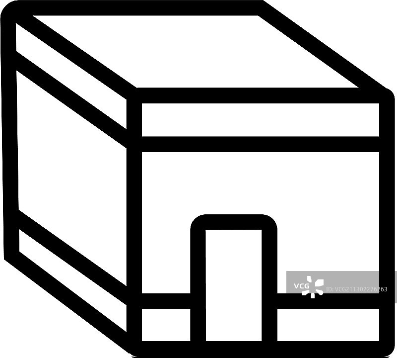 伊斯兰宗教矩形建筑图标图片素材