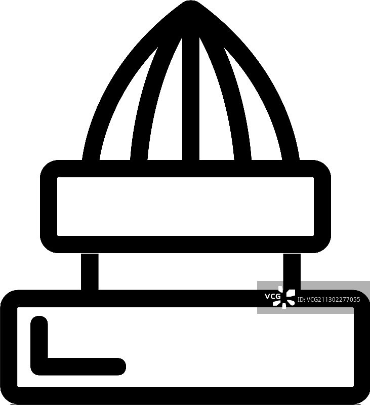 手动榨汁机轮廓图标图片素材