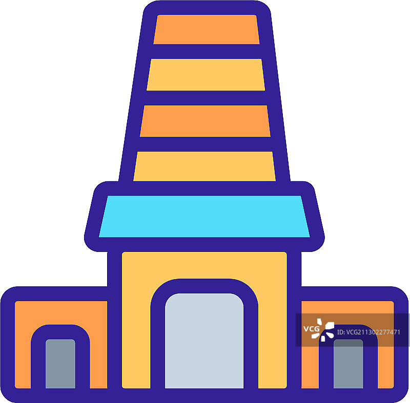 神圣犹太教堂入口轮廓图标图片素材