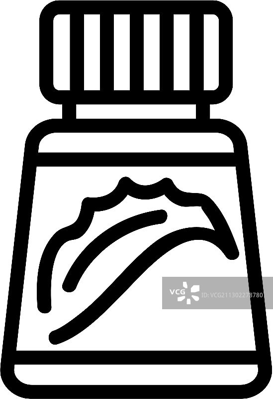 芦荟酊剂轮廓图标图片素材