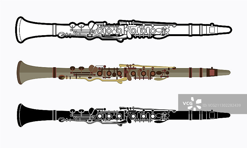 卡通乐器单簧管音乐图图片素材