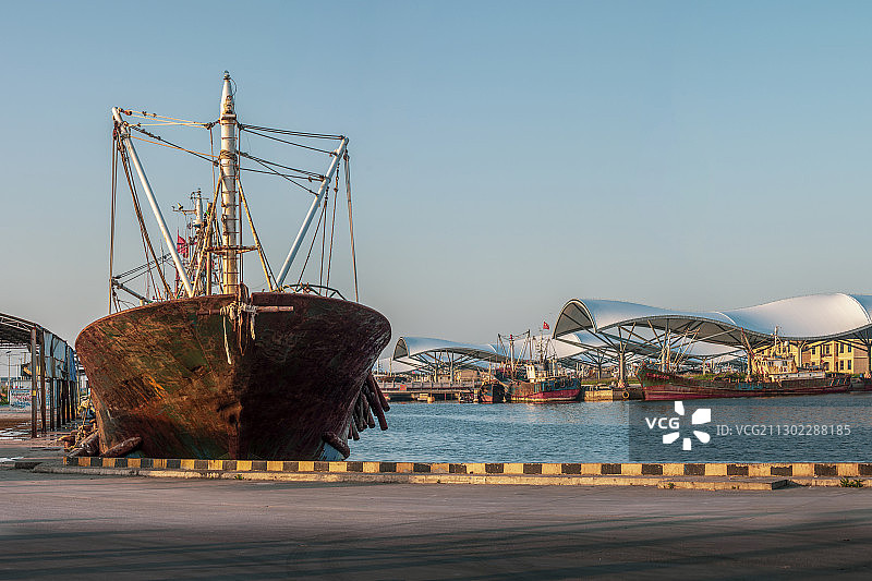 江苏省南通启东市吕四渔港图片素材