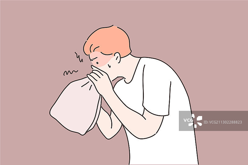 恐慌症压力恐惧概念图片素材