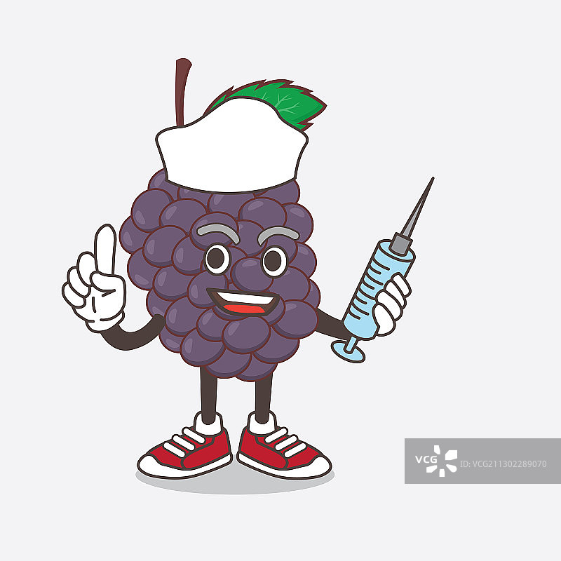 卡通桑葚人物护士图片素材