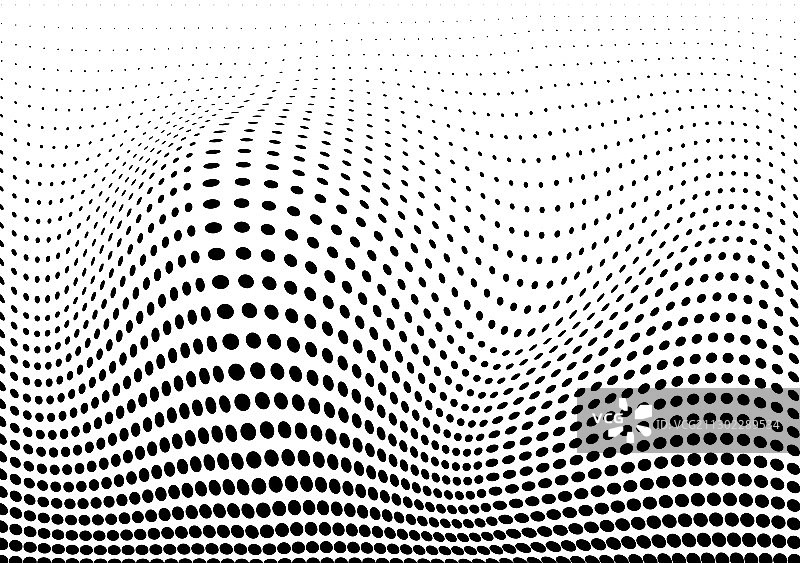抽象的半色调点状未来主义背景图片素材