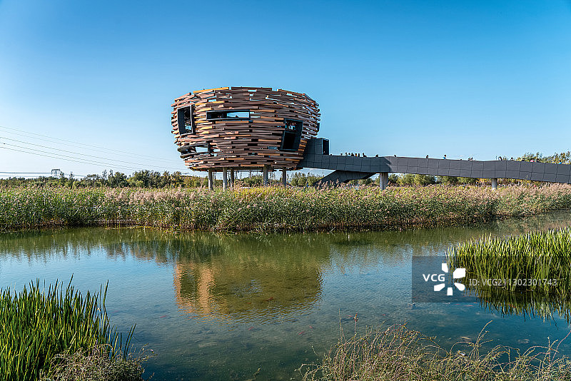 温榆河建筑鸟巢图片素材