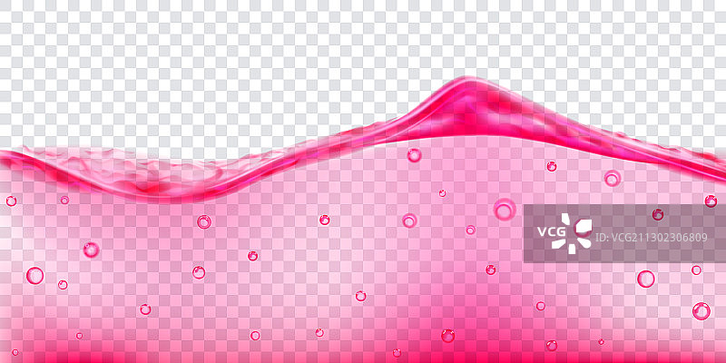 带气泡的透明水波图片素材
