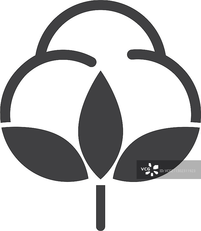 棉花花朵图标模板图片素材