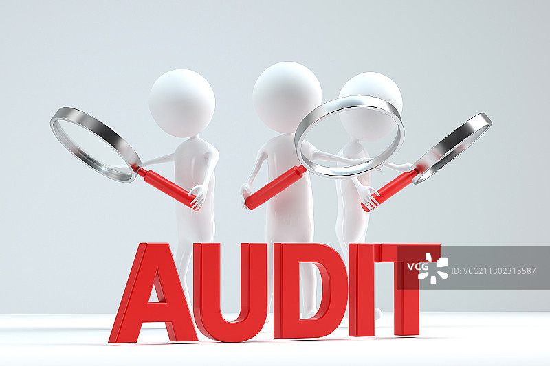 3D卡通人和检测图片素材