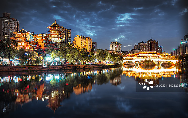 镜像成都图片素材