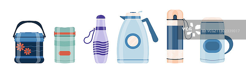 逼真保温瓶饮品图片素材