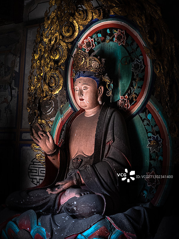 中国古代雕塑艺术宝库——平遥镇国寺图片素材