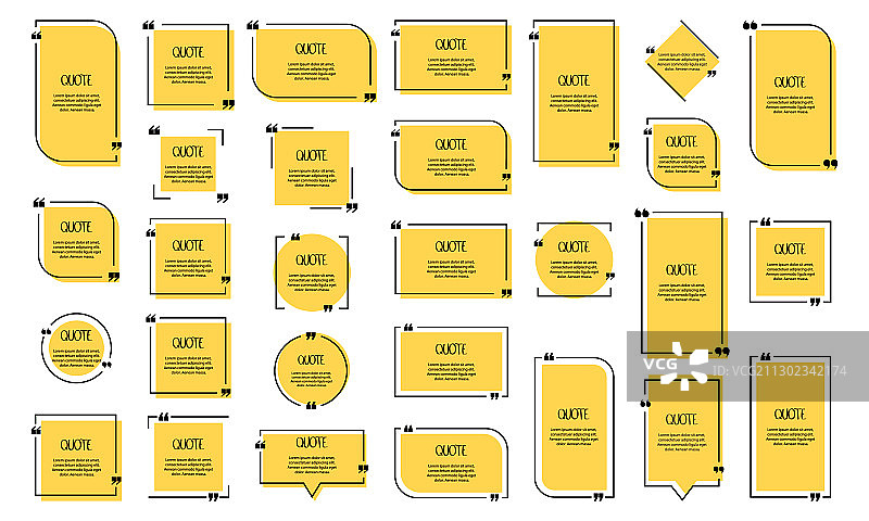 引语文本气泡逗号注释消息和评论图片素材