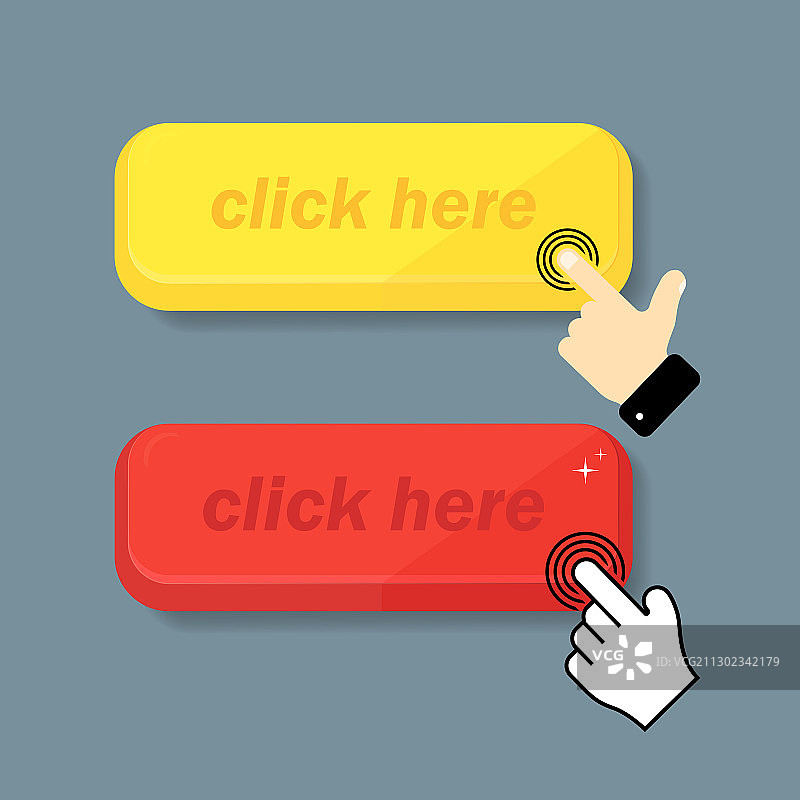 点击图标鼠标手指点击物体图片素材