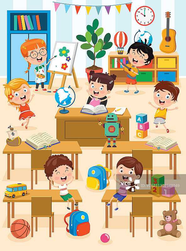学龄前教室图片素材
