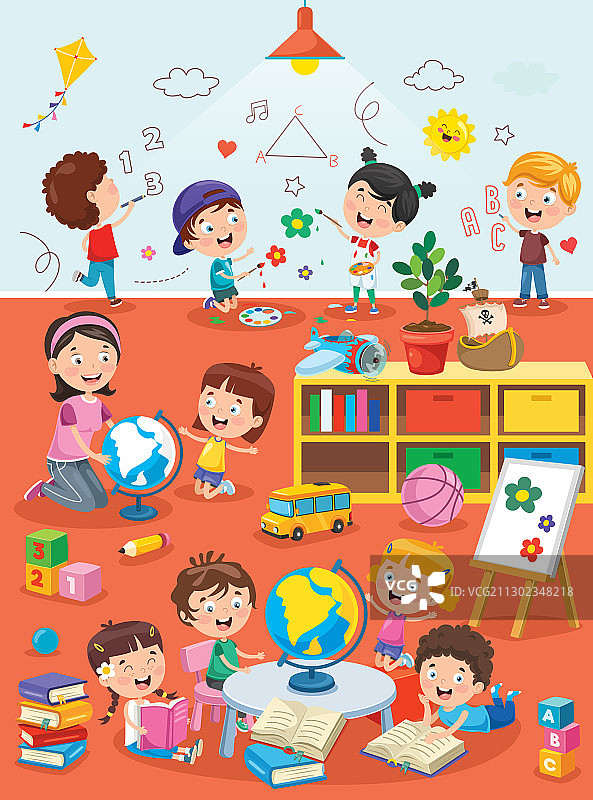 学龄前教室图片素材