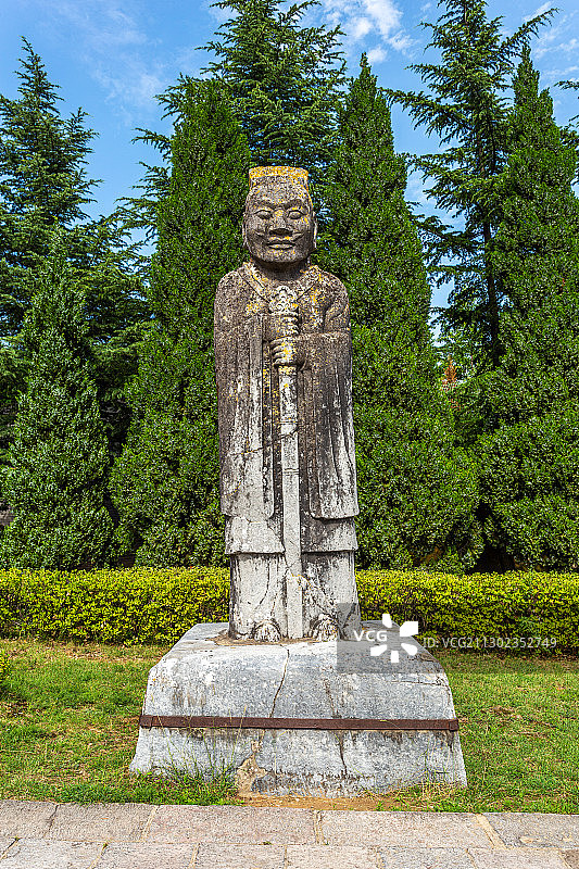 乾陵司马道两侧石像生图片素材