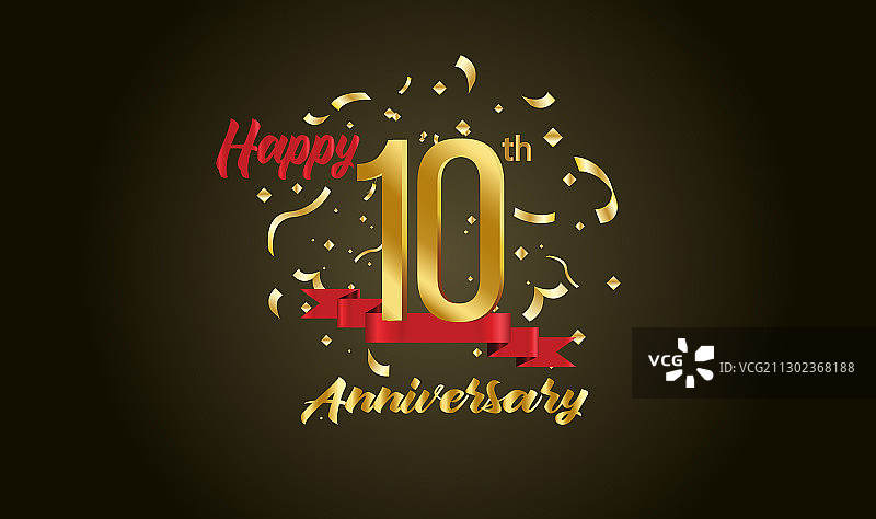 10周年庆典背景图片素材