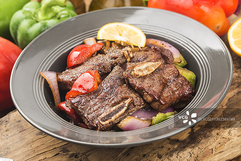 黑椒牛仔骨图片素材