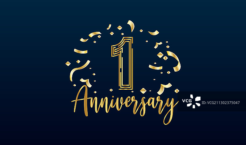 1周年庆典背景图片素材