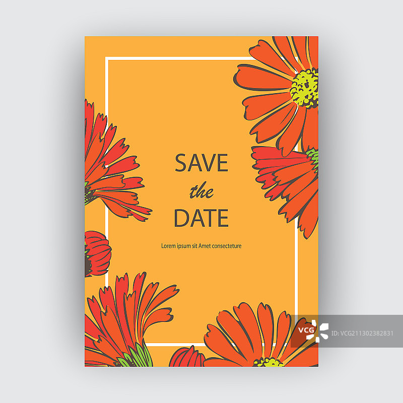 手绘特写菊花艺术图片素材