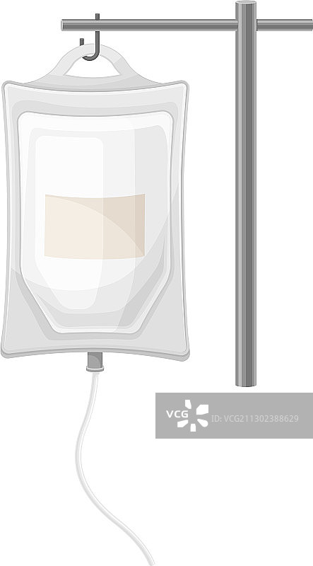 医院治疗和医疗用生理盐水滴注图片素材