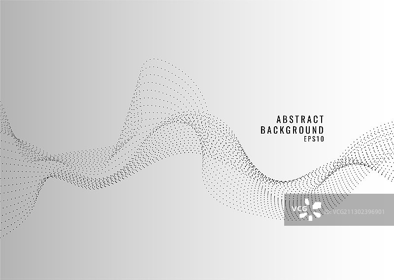 抽象黑色波浪线点状粒子背景图片素材