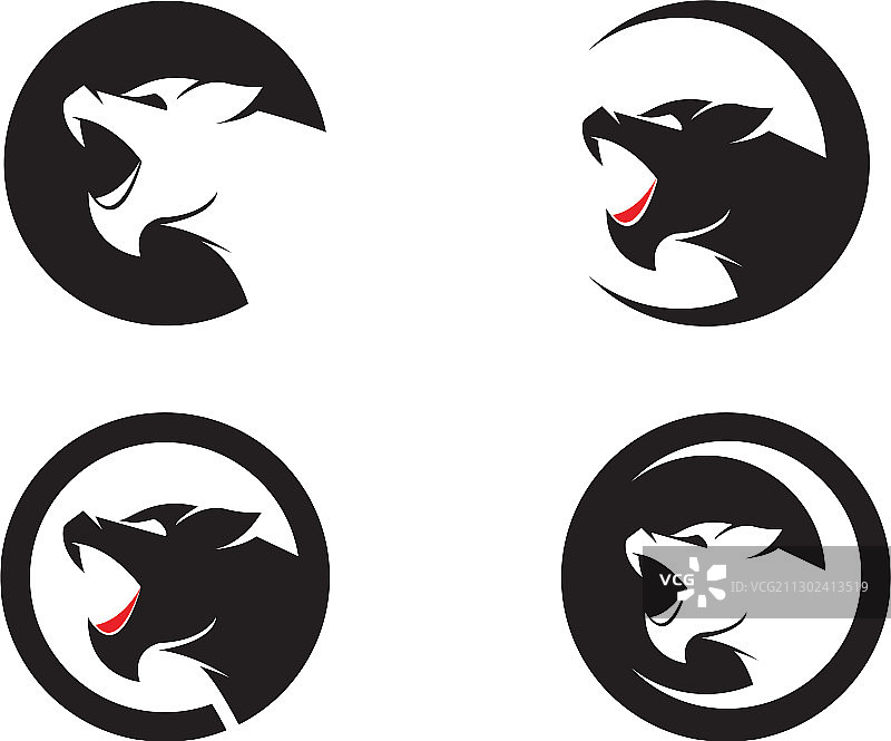 美洲狮标志设计图片素材