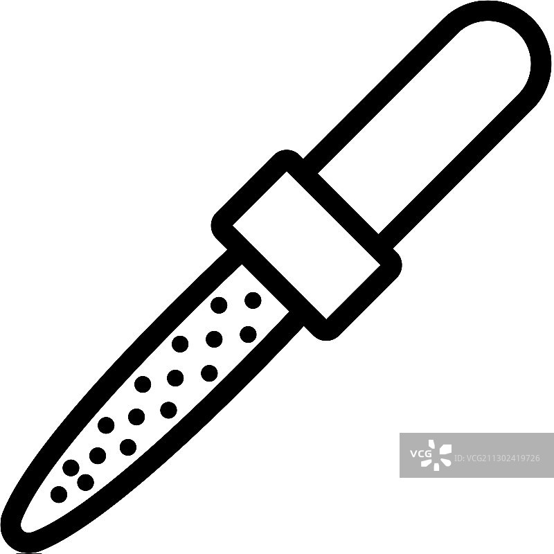砂纸和蓝宝石指甲锉刀图标轮廓图片素材