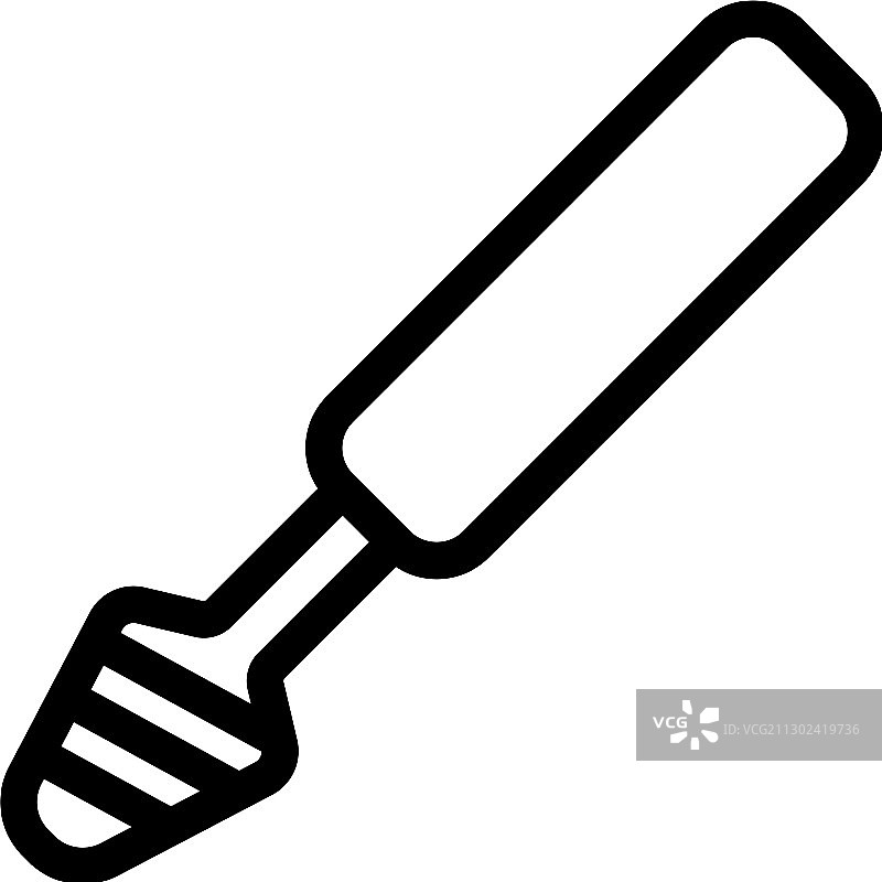 修指甲铣刀轮廓图标图片素材