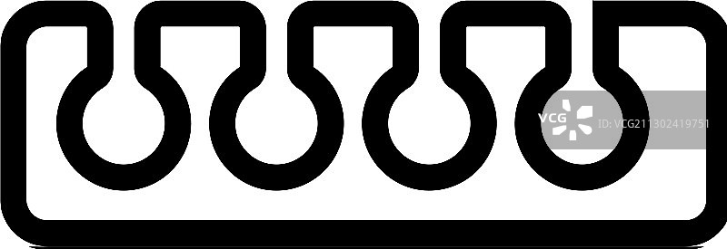 美甲分趾器图标轮廓图片素材