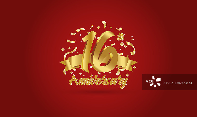 16周年庆典背景图片素材