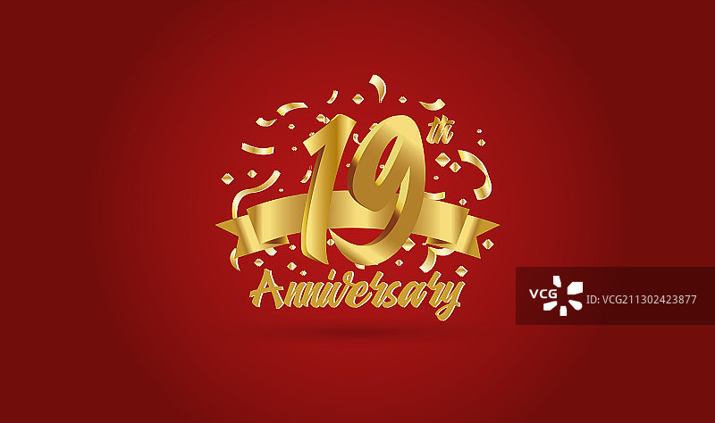 19周年庆典背景图片素材