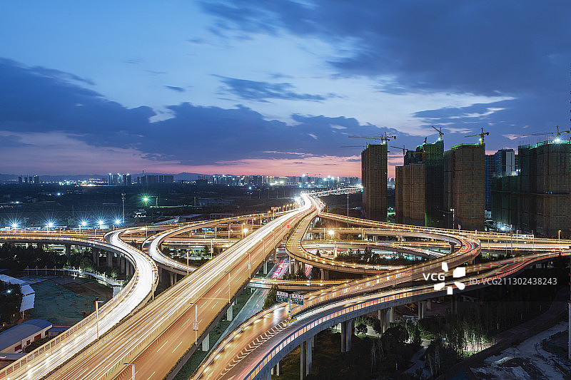 郑州市西三环立交桥图片素材