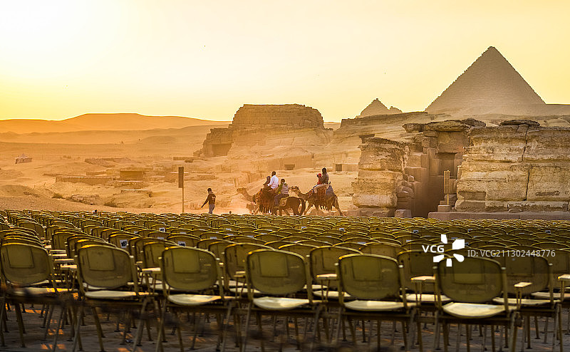 埃及金字塔广场图片素材