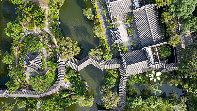 中山詹园航拍图片图片素材