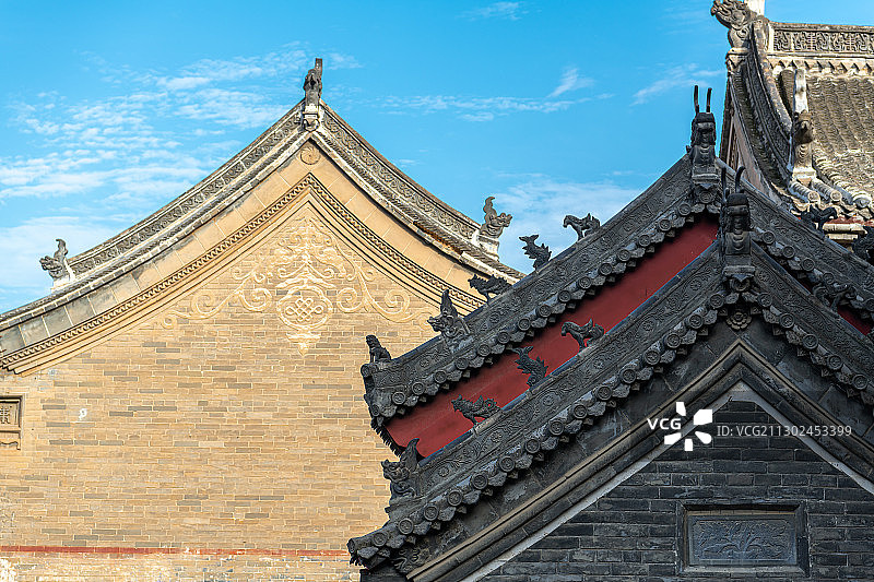 层层叠叠的康百万庄园图片素材