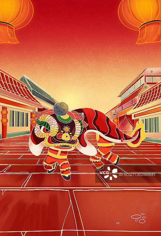 年俗插画图片素材