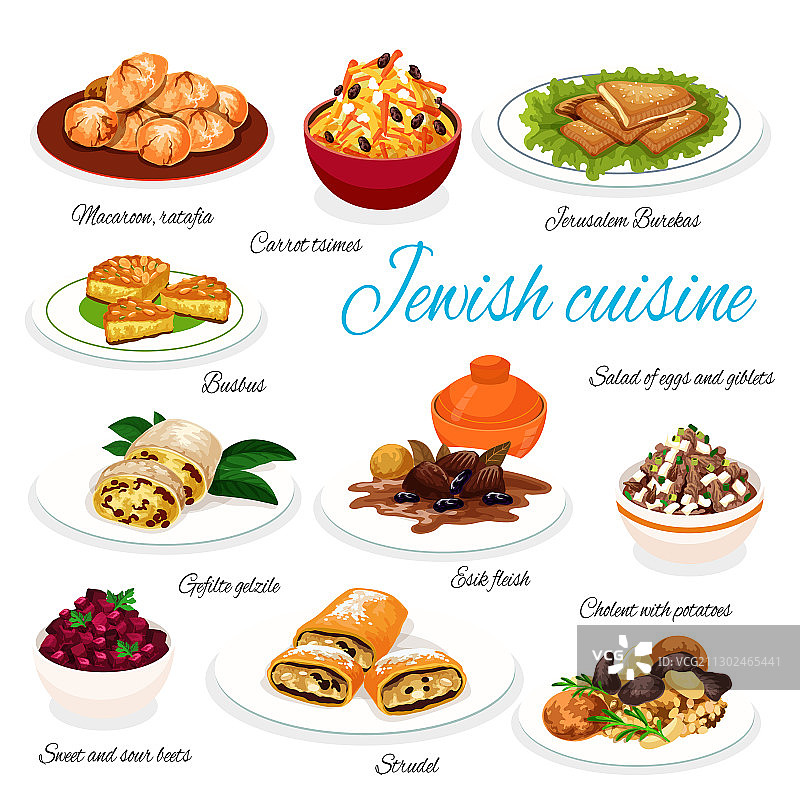 犹太美食传统菜肴图片素材